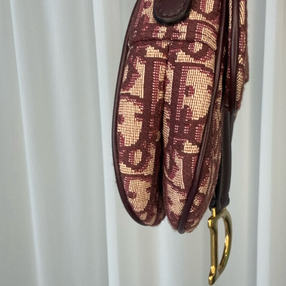 Dior Saddle oblique, red mini size - Picture 7 of 10